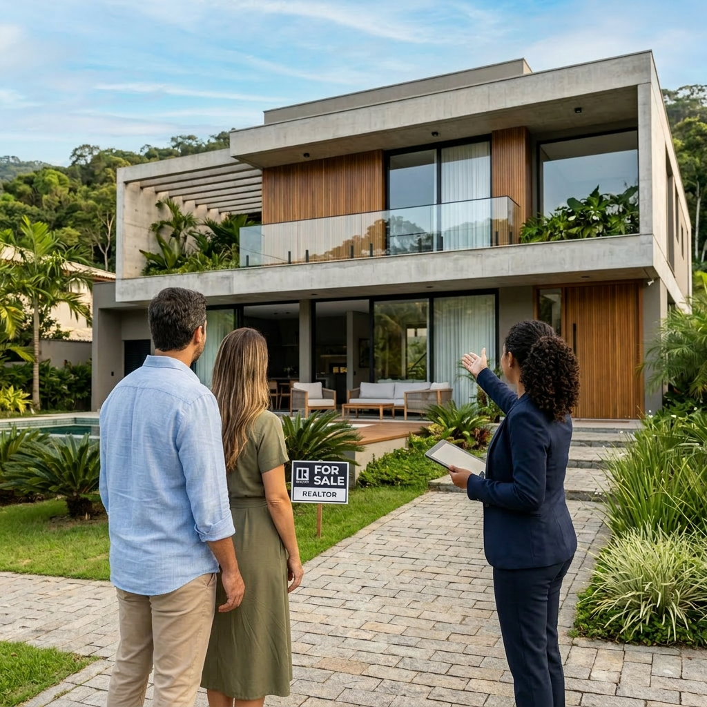 Make realtor and clients fully back-facing